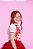 Body Infantil Feminino Manga Curta Princesa Vermelho Morango Yoyo - Imagem 3