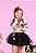 Saia Sort Saia Infantil Feminino Menina Tule Chique Preto Fru Fru Yoyo - Imagem 2