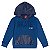 Conjunto Casaco Blusão Infantil+Calça Moletom Peluciado Azul - Imagem 2
