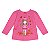 Blusa Manga Longa Infantil Menina Colorida Algodão - Imagem 1