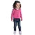 Casaco Casaqueto Cardigan Bebê Menina Tricô Rosa Off White - Imagem 3