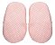 Pantufa Infantil Bebê Bordada Urso Orelhinhas Antiderrapante menina menino Rosa Azul - Imagem 8