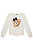 Blusa Manga Longa Infantil Menina Urso Laço Malha Comfy Off - Imagem 3