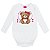 Conjunto Bebê Body Manga Longa Casaco e Legging Urso Rosa - Imagem 2