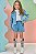 Jaqueta Jeans Com Elastano Azul Claro Infantil Menina - Imagem 5