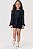 Conjunto Blusa Manga Longa e Shorts Jacquard Estiloso Preto - Imagem 3