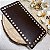 Base Couro Retangular 10x20cm Marrom - Imagem 1