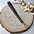 Alça Clutch 1x20cm Marrom & Dourado - Imagem 1