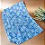 Forro Bolsa - Oval GG (10X30cm Fundo) - Flor Azul e Branco - Imagem 1