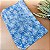 Forro Bolsa - Oval P (6X25cm Fundo) - Flor Azul e Branco - Imagem 1