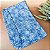 Forro Bolsa - Oval P (6X25cm Fundo) - Flor Azul e Branco - Imagem 3
