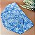 Forro Bolsa - Redondo P (15X15cm Fundo) - Flor Azul e Branco - Imagem 3