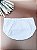 Forro Bolsa - Redondo P (15X15cm Fundo) - Xadrez Off White e Branco - Imagem 1
