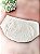Forro Bolsa - Redondo P (15X15cm Fundo) - Xadrez Off White e Branco - Imagem 3