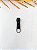 Cursor/Puxador Metal #5 p/Ziper Teflon - Preto - Imagem 1