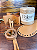 Kit Bolsa Charlotte c/Video Aula-Pólen 28mm Areia-Caramelo Escuro/Dourado - Imagem 1