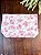 Forro Bolsa - Oval PP (6X20cm Fundo) - Floral Rosa e Branco - Imagem 1