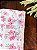 Forro Bolsa - Oval PP (6X20cm Fundo) - Floral Rosa e Branco - Imagem 3