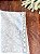 Forro Bolsa - Oval PP (6X20cm Fundo) - Flor Cinza e Branco II - Imagem 3