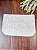 Forro Bolsa - Oval PP (6X20cm Fundo) - Flor Cinza e Branco II - Imagem 1