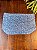Forro Bolsa - Oval M (10X20cm Fundo)- Flor Azul e Branco II - Imagem 1