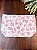 Forro Bolsa - Retangular G (10X25cm Fundo) - Floral Rosa e Branco - Imagem 1