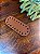 Base Couro Oval 5x12cm Marrom - Imagem 1