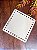 Base Couro Quadrado 16cm Bege - Imagem 1