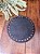 Base Couro Redondo 13cm - Preto - Imagem 1