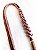 Alça de Ombro Corda Pochete - 95cm - Marsala/Marrom C/Dourado - Imagem 2