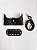 Kit Bolsa Couro 12x5cm MICRO DOIS IRMÃOS - Preto & Niquel - Imagem 1