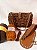 Kit Bolsa Canoa Quebrada Néctar 5mm Café-Pólen Crochê - Imagem 1