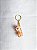 Chaveiro Bolinha Duplo 2cm-Bicolor Bronze/Branco - Imagem 1