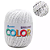 Barbante COLOR BRILHO CORES 400G nº6-Branco/Ouro - Imagem 1