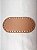 Base Couro Oval 9x17cm Caramelo Claro - Imagem 1
