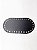 Base Couro Oval 9x17cm Preto - Imagem 1