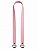 Alça Couro Ombro 2x80cm - Rosa/Onix - Imagem 1