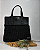Kit Bolsa Famme - Fio Néctar 5mm Preto-Couro Preto/Ônix (Déa Fios-Aula Inclusa) - Imagem 1