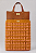 Kit Bolsa Boss - Fio Malha Pólen  Ocre e Mostarda-Couro Caramelo Escuro/Dourado(Déa Fios-Aula Inclusa) - Imagem 1