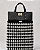 Kit Bolsa Boss - Fio Malha Pólen  Preto e Cinza Prata-CouroPreto /Dourado(Déa Fios-Aula Inclusa) - Imagem 1