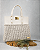 Kit Bolsa Famme - Fio Néctar 5mm Café com leite-Couro Bege/Dourado (Déa Fios-Aula Inclusa) - Imagem 1
