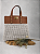 Kit Bolsa Famme - Fio Néctar 5mm Café com Leite-Couro Maromm/Dourado (Déa Fios-Aula Inclusa) - Imagem 1