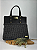 Kit Bolsa Famme - Fio Néctar 5mm Cinza Escuro-Couro Preto/Dourado (Déa Fios-Aula Inclusa) - Imagem 1