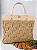 Kit Bolsa Work - Fio Néctar Nautico 4mm Juta-Couro Bege/Dourado (Déa Fios-Aula Inclusa) - Imagem 1