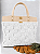 Kit Bolsa Work - Fio Néctar Nautico 4mm Branco Natural-Bege/Dourado (Déa Fios-Aula Inclusa) - Imagem 1