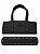 Kit Office Sintético Montana 28x11cm Base 6x30cm Déa Fios Preto/Onix - Imagem 1