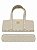Kit Office Sintético Montana 28x11cm Base 6x30cm Déa Fios Bege/Dourado - Imagem 1