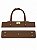 Kit Office Sintético Montana 40x7cm  Base 8x40cm Déa Fios Marrom/Dourado - Imagem 1