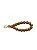 Alça Resina Queen Bee Clutch Déa Fios - Charuto/Dourado - Imagem 1