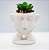 Vaso decorativo com rosto + planta suculenta - Imagem 1
